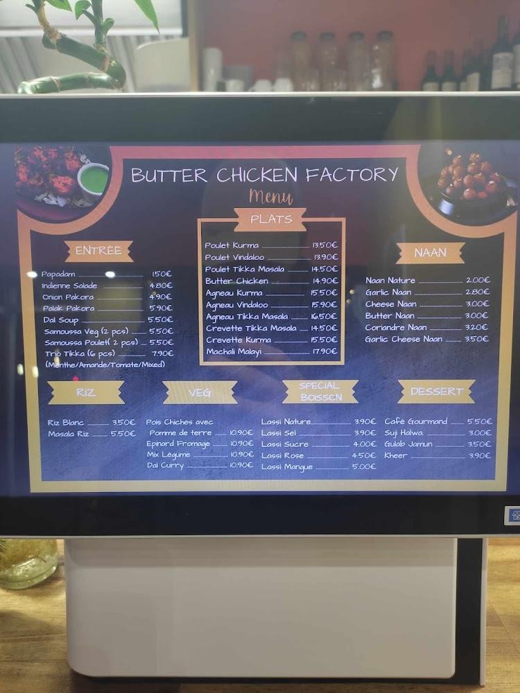 BUTTER CHICKEN FACTORY - Menu Image 1