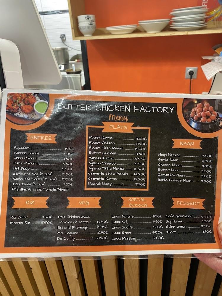 BUTTER CHICKEN FACTORY - Menu Image 2